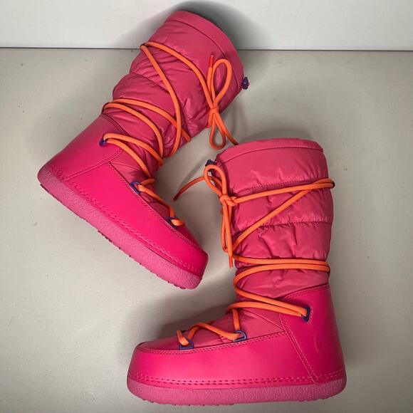 INUIKII x Free People Pink Mountain High Snow Boots Size 39/ US 8 - Picture 4 of 8